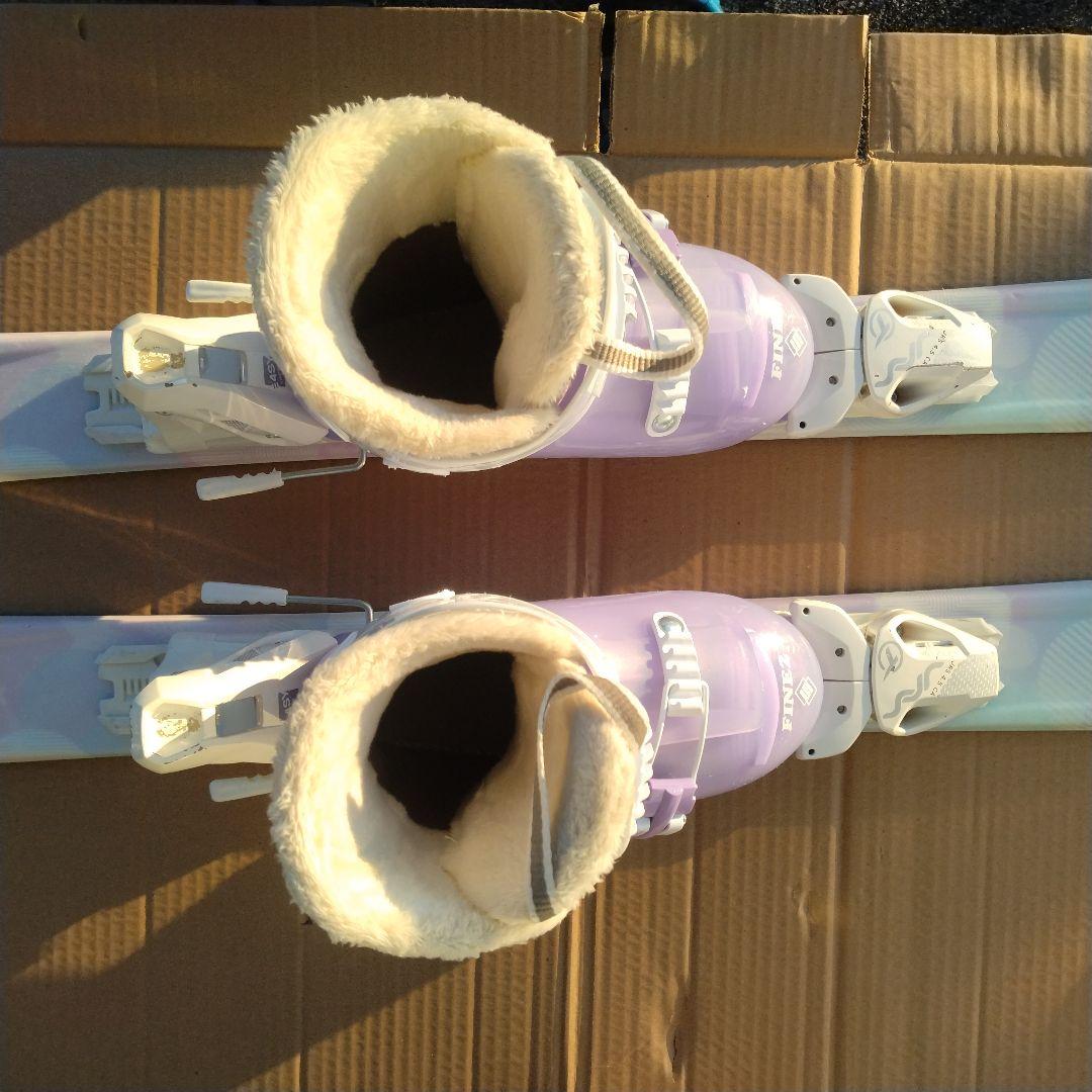 STREULE キッズ スキー板・ビンディング・ブーツ セット　中古品