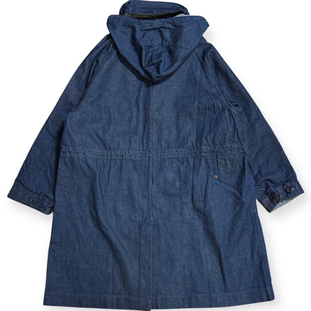 定価9.4万 タグ付 45R 大麦デニムの908モッズステンカラーコート