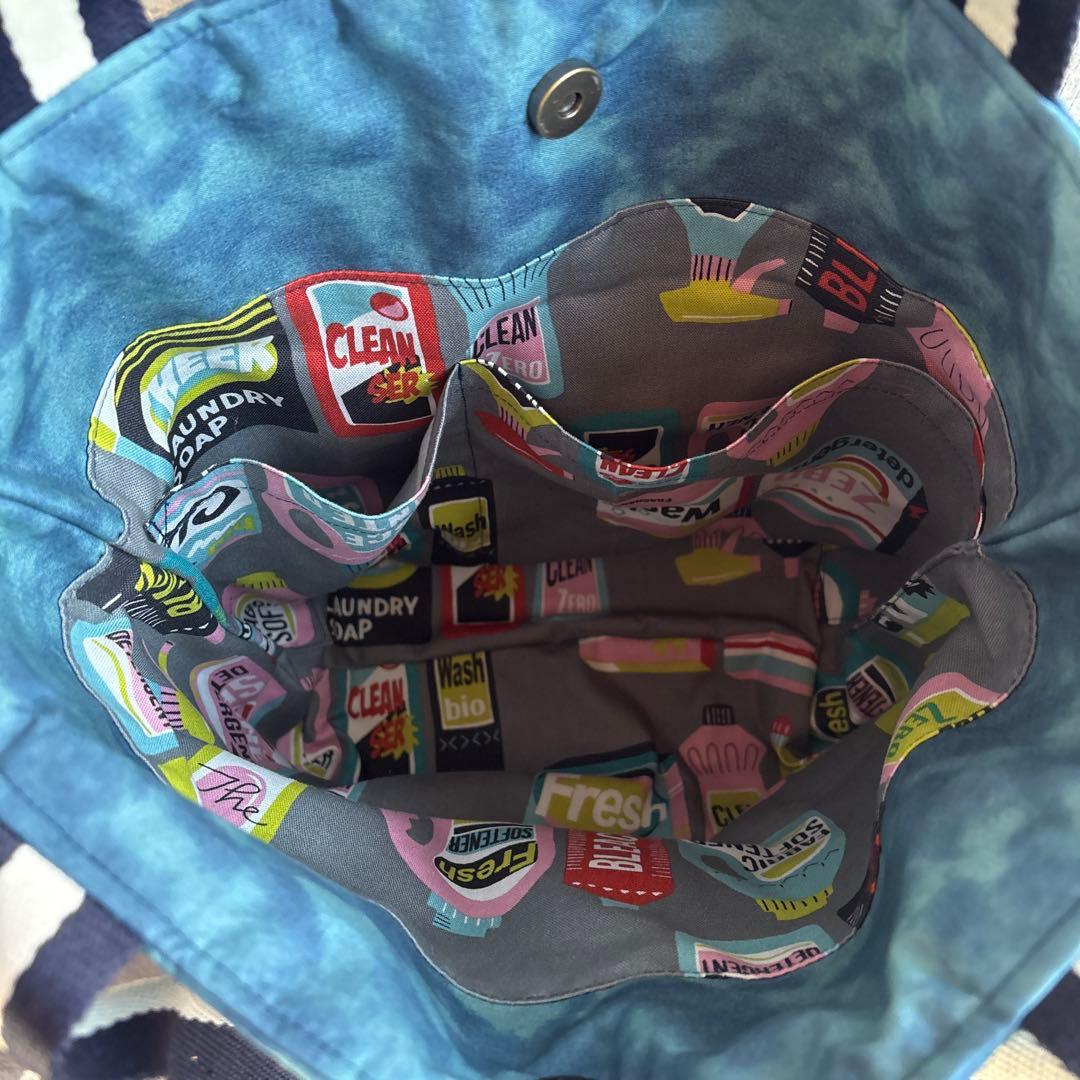 ハワイアンキルト⭐︎ハンバーガーと波ハンドメイドバック⭐︎