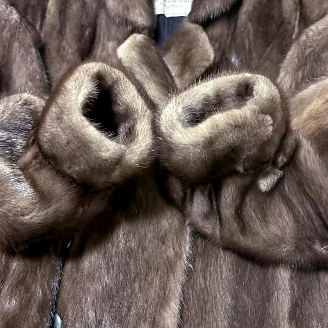 美品　Christina Bahn　ミンクコート　肉厚毛皮　柔らか　リアルファー