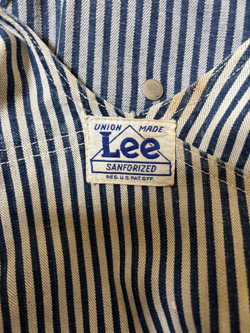 Lee 91-SB オーバーオール ヒッコリーストライプ50s～60s