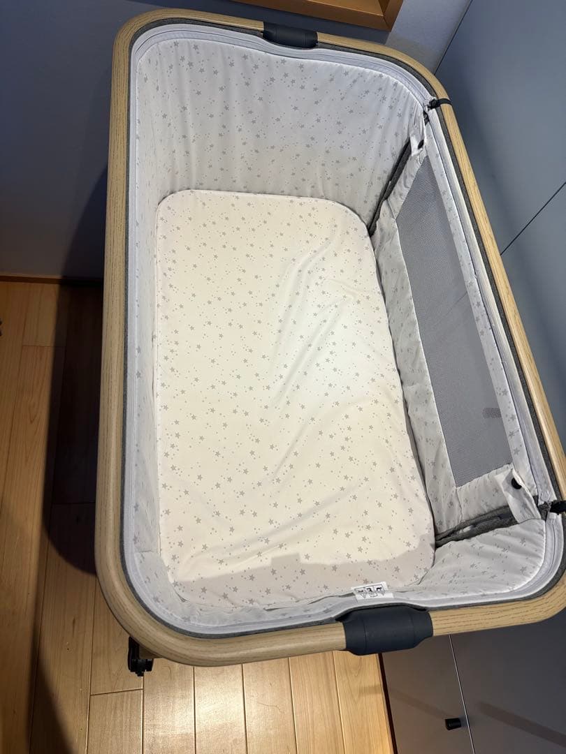 HZDMJ 2022型ベビーベッド　グレ