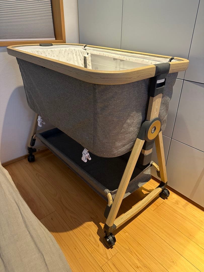 HZDMJ 2022型ベビーベッド　グレ