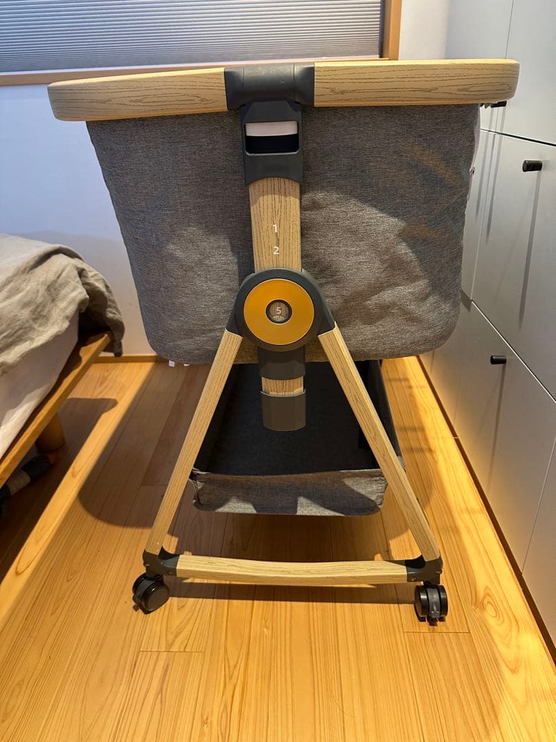 HZDMJ 2022型ベビーベッド　グレ