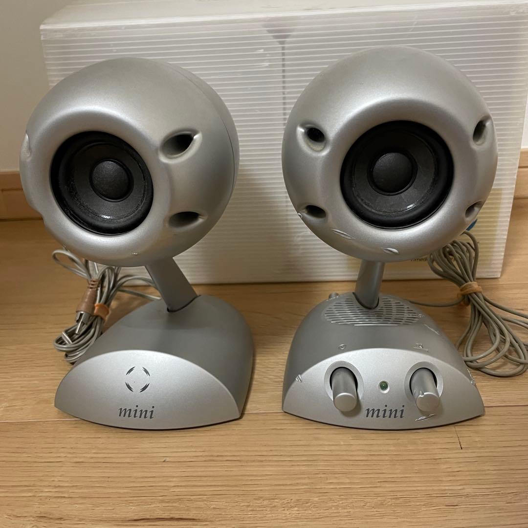 TIMEDOMAIN mini スピーカー シルバー アダプター付属