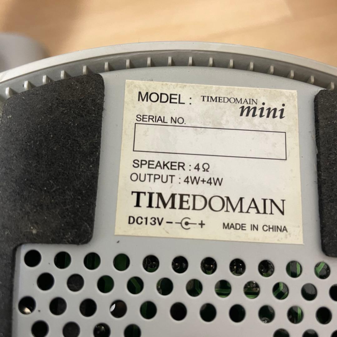 TIMEDOMAIN mini スピーカー シルバー アダプター付属