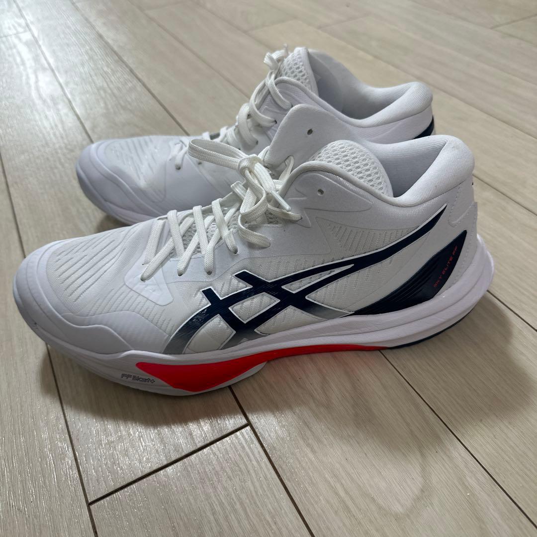 ASICS バレーボールシューズ ホワイト/ネイビー/レッド28.5