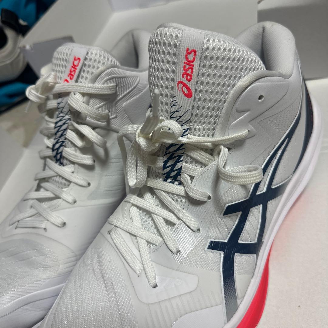 ASICS バレーボールシューズ ホワイト/ネイビー/レッド28.5