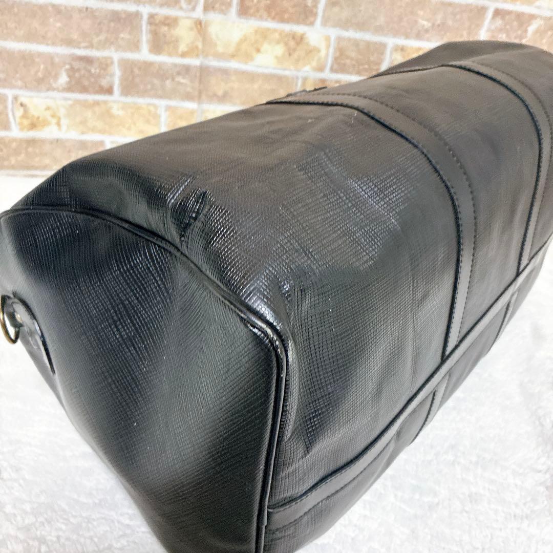 HUNTINGWORLD ハンティングワールド　ボストンバック　pvc ブラック