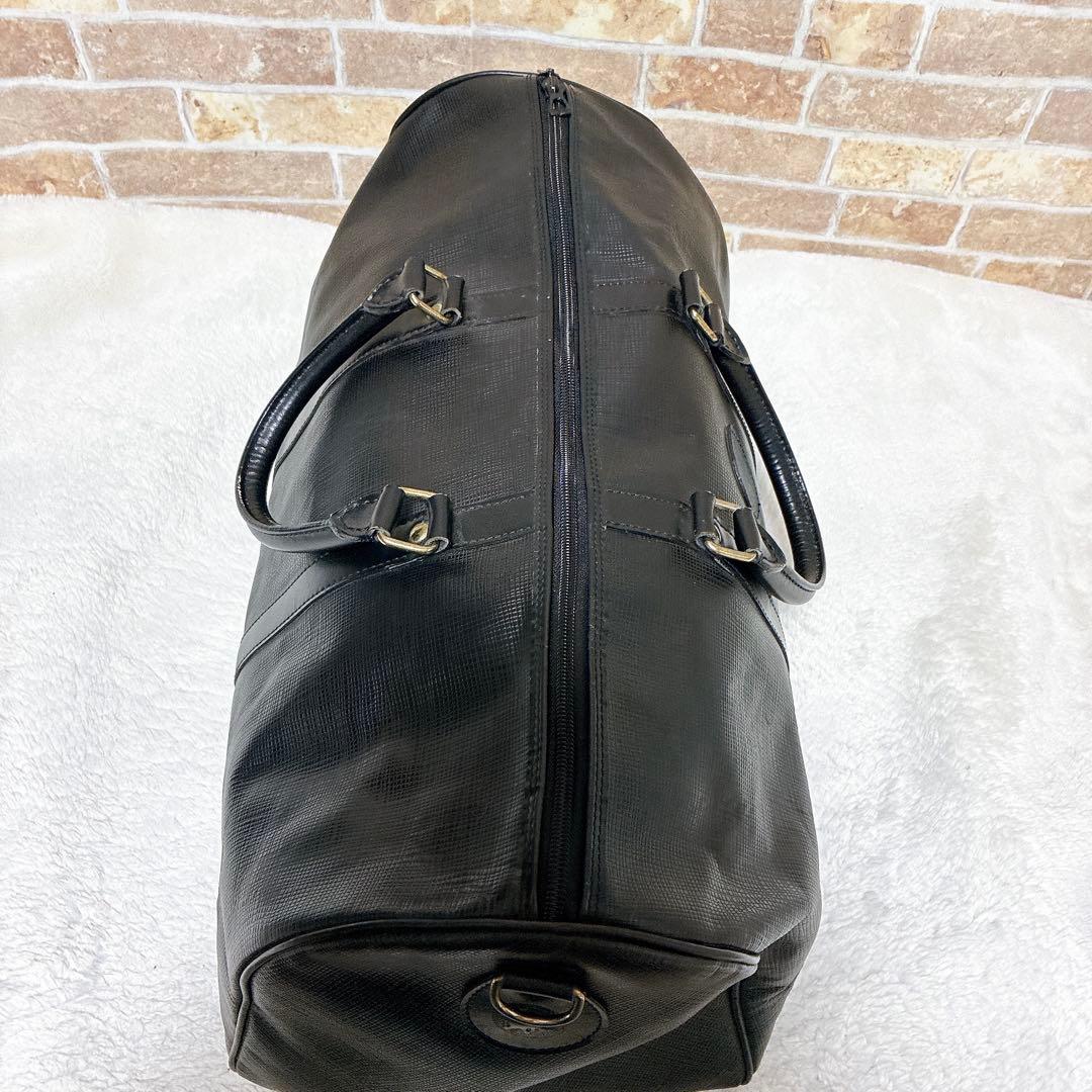 HUNTINGWORLD ハンティングワールド　ボストンバック　pvc ブラック