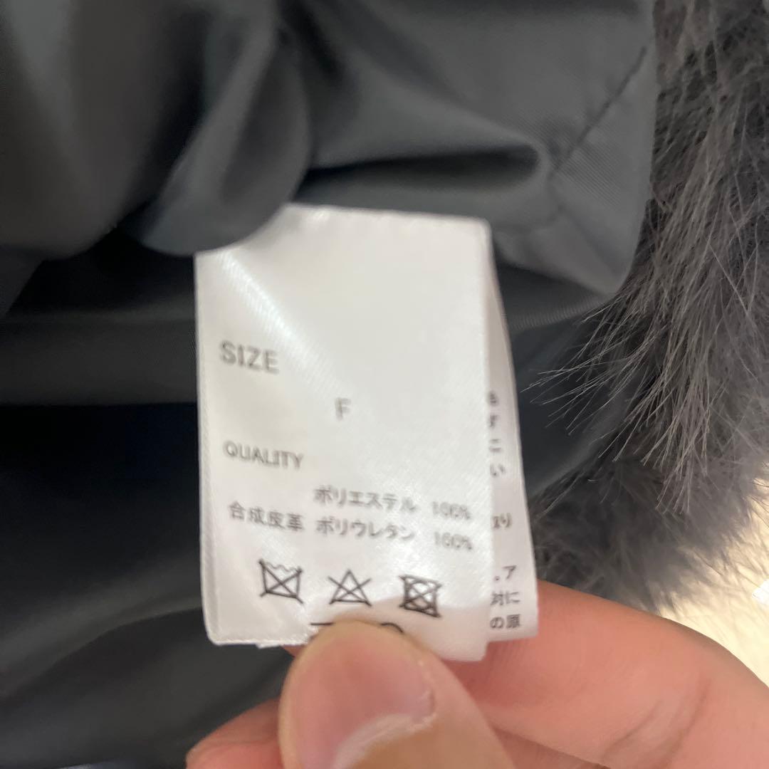 ジャケット・アウター fur belt outer gray