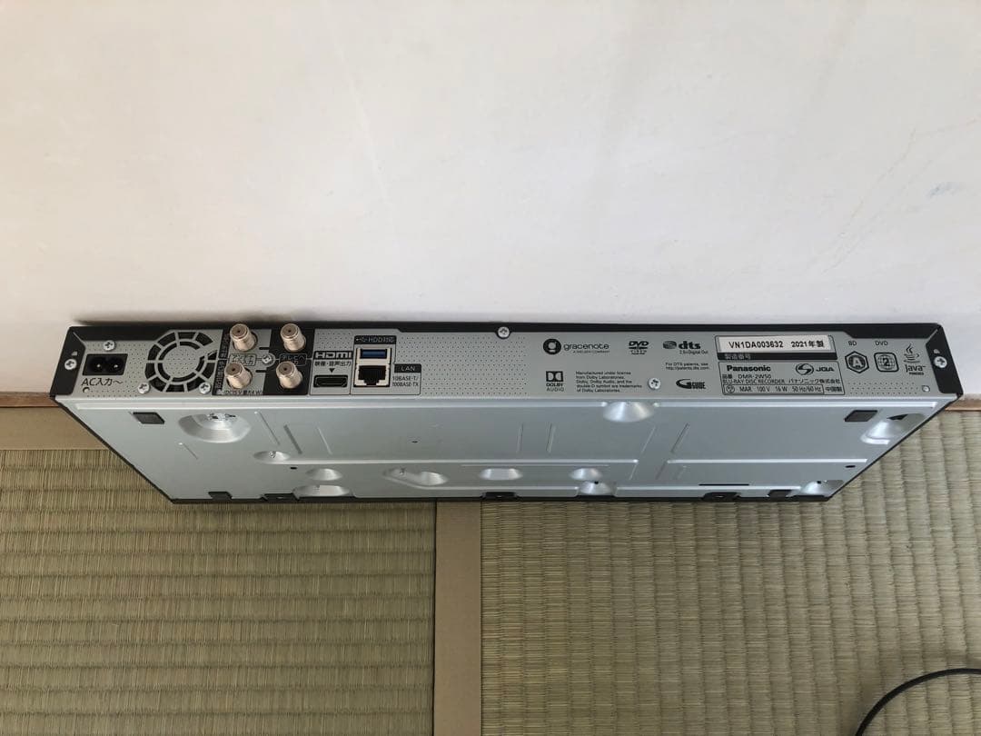【動作確認済】ブルーレイディスクレコーダー DMR-2CW50 2021年製