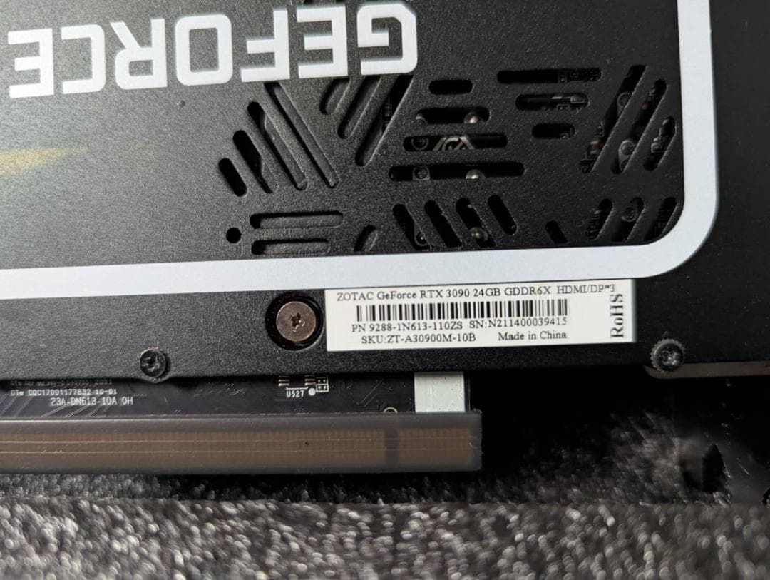 グラフィックボード・グラボ・ビデオカード ZOTAC GeForce RTX 3090 24GB GDDR6X