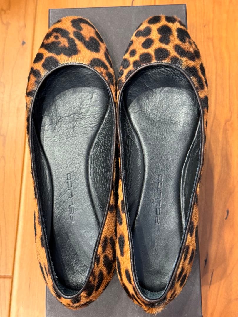 ペリーコ PELLICO ハラコ レオパード柄 フラットシューズ パンプス