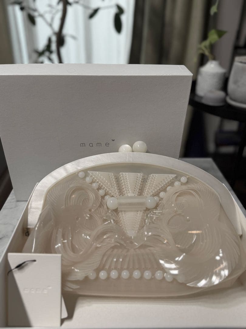 mamekurogouchi マメ クロゴウチ ガマグチ PVCクラッチ