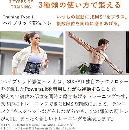 SIXPAD パワースーツコアベルト LL 【人気のブラック】