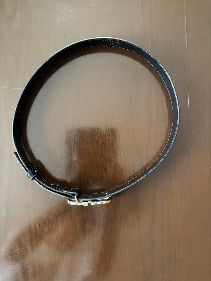 Salvatore Ferragamo 黒レザー ベルト S