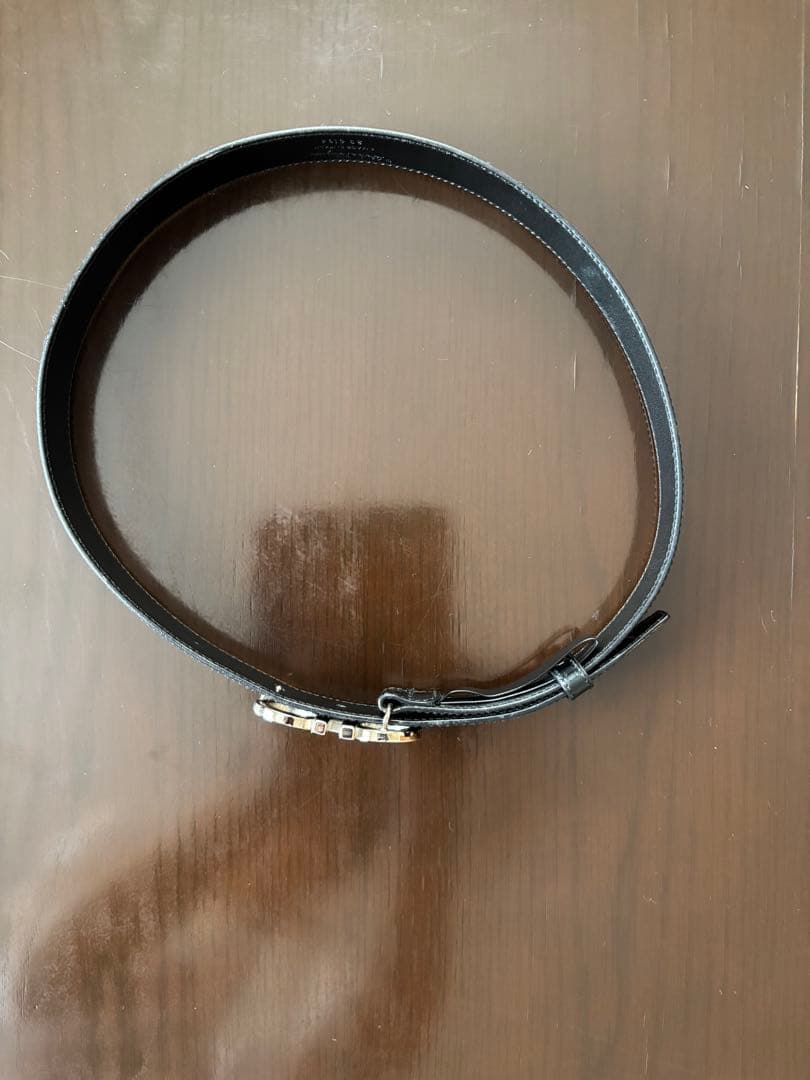 Salvatore Ferragamo 黒レザー ベルト S