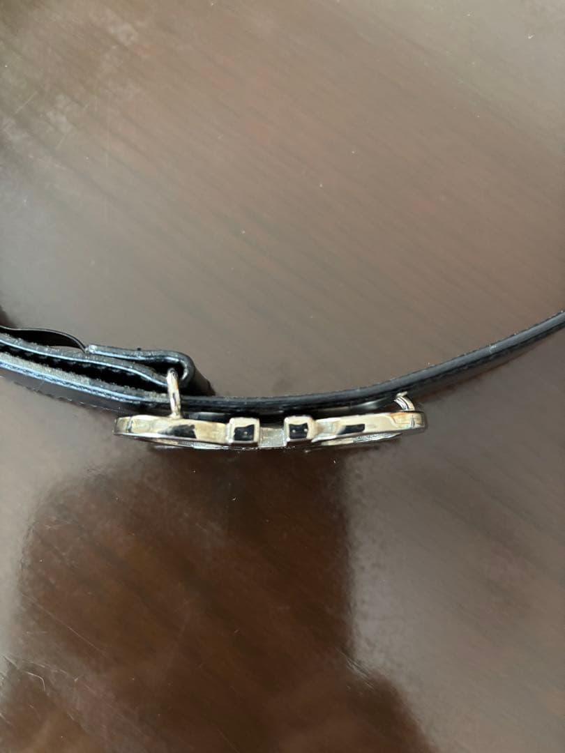 Salvatore Ferragamo 黒レザー ベルト S