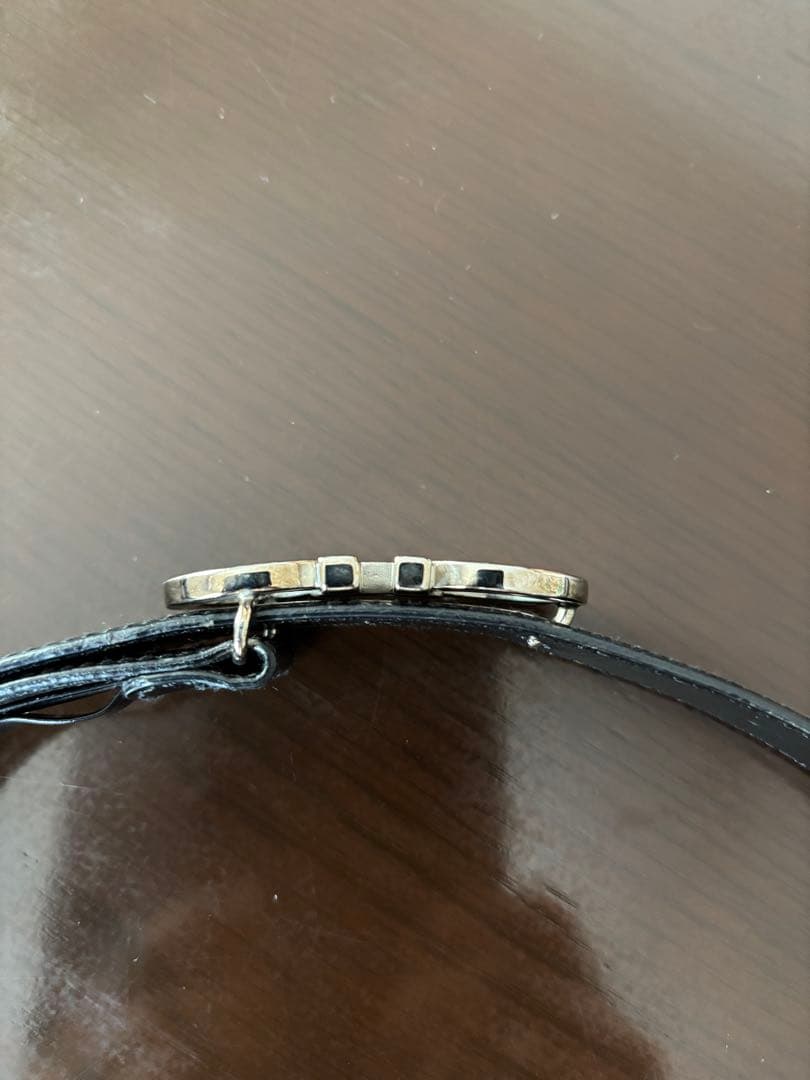 Salvatore Ferragamo 黒レザー ベルト S