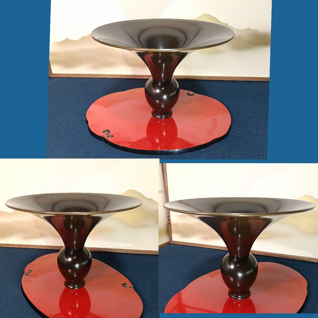 AO37 曙作 銅器 唐金 花器 花入 伝統工芸 紙箱 華道水盤 池坊