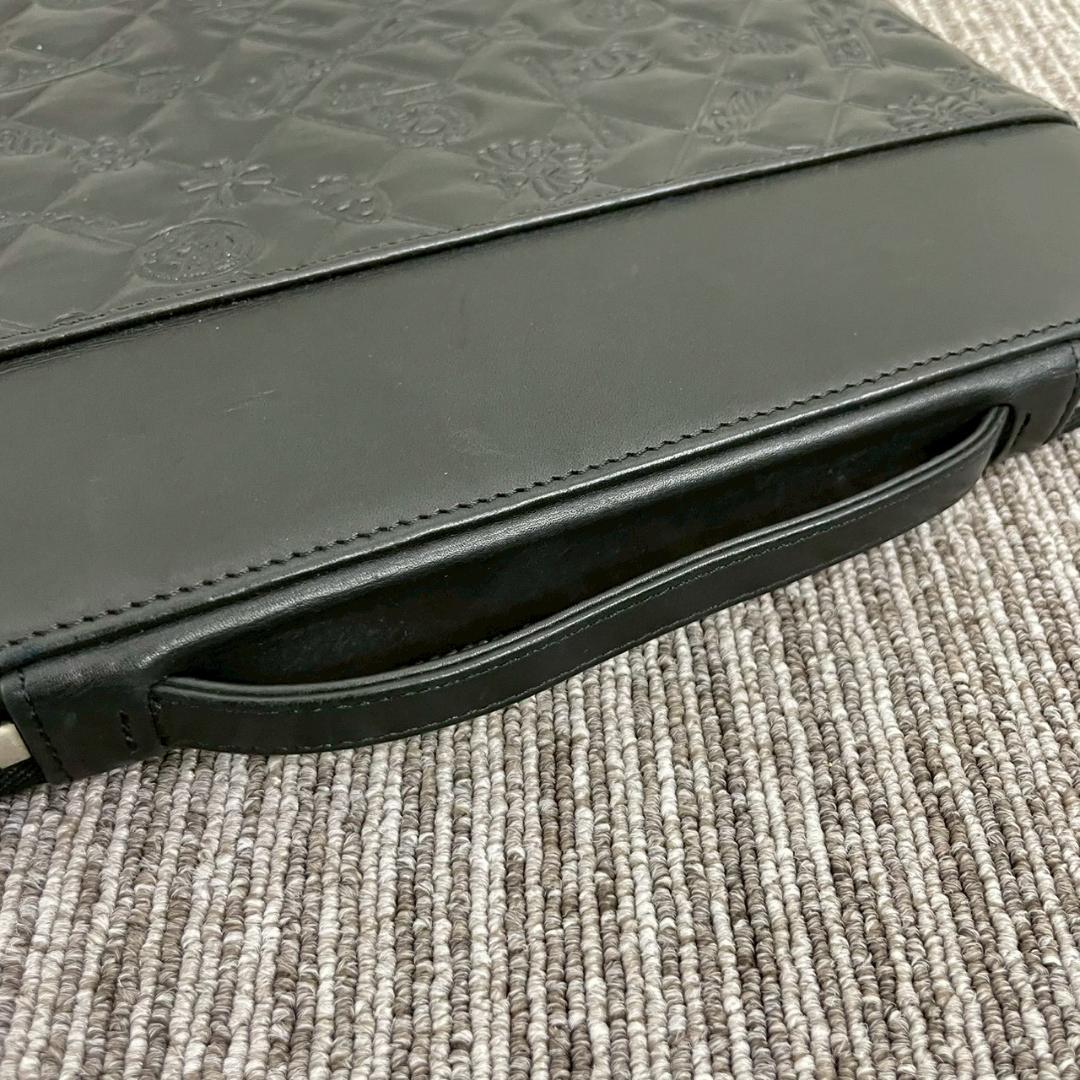 美品　CHANEL　シャネル　ラムスキン　iPadケース　アイコン　ブラック