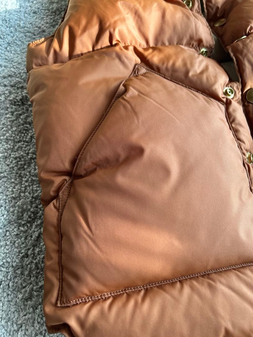 RockyMountainFeatherbedダウンベスト 36レザーヨーク美品