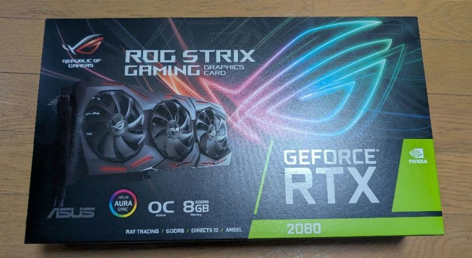 グラフィックボード・グラボ・ビデオカード ROG-STRIX-RTX2080-O8G-GAMINGB