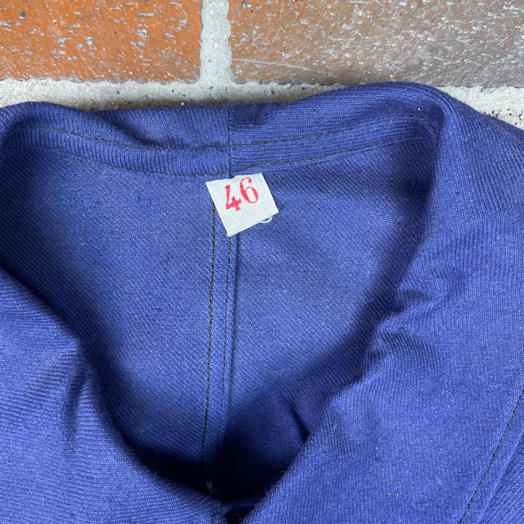 60's ビンテージ　コットンツイル　カバーオール　フランス　モールスキン