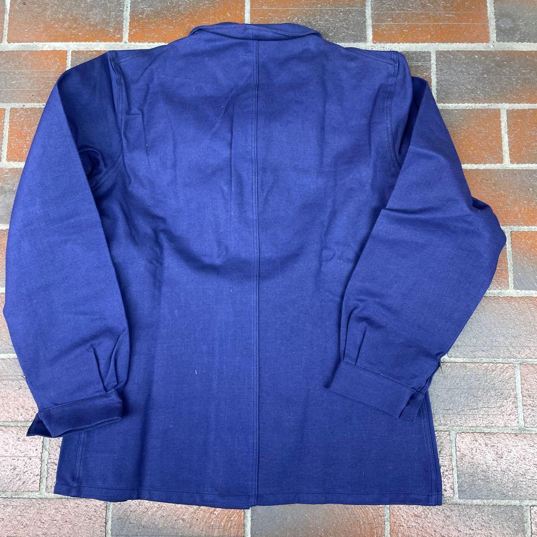 60's ビンテージ　コットンツイル　カバーオール　フランス　モールスキン