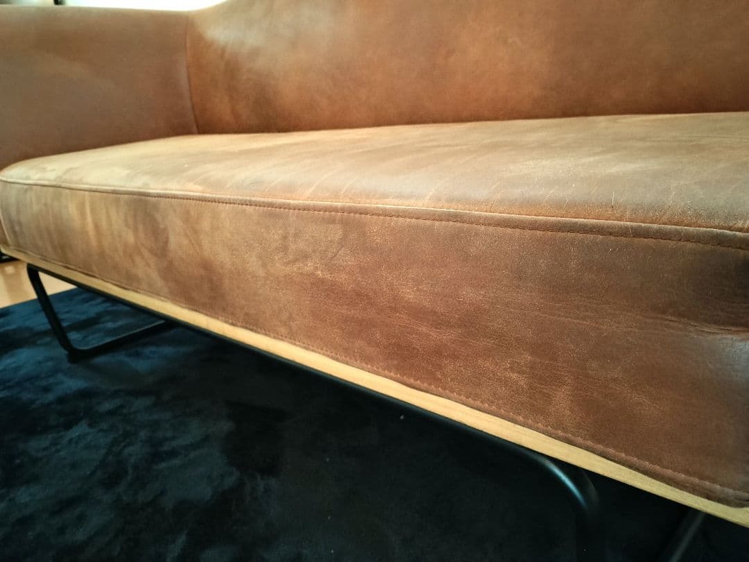 クラッシュゲート COMFORM ダントン 2人掛け ソファ レザーテックス