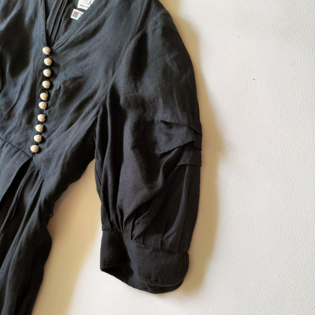 あさみん様　フリッカ　パールボタンリネンワンピース