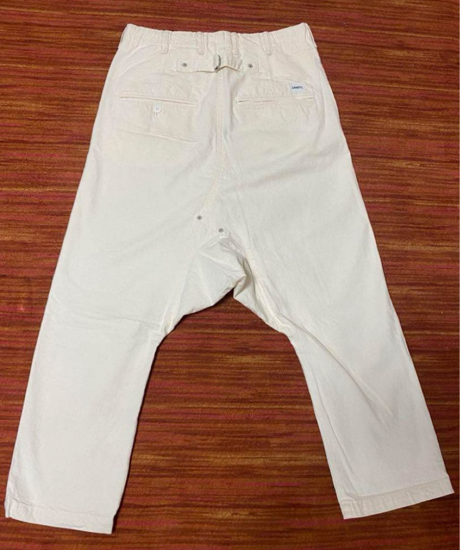 FUMITO GANRYU ガンリュウサルエルパンツ M 生成り ホワイト 白