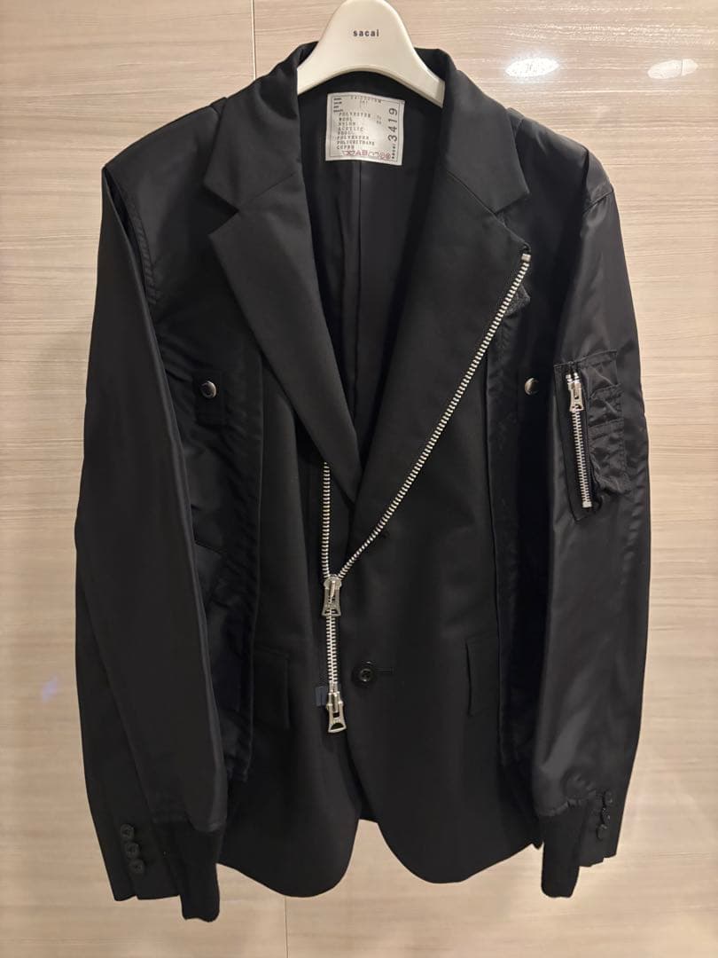 ジャケット・アウター sacai Suiting x Nylon Twill Jacket 1
