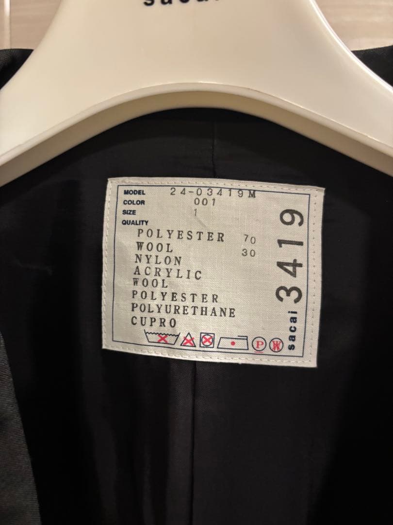 ジャケット・アウター sacai Suiting x Nylon Twill Jacket 1