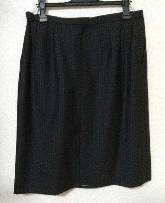 ボンマックス 事務服 ジャケット&スカート2点 ブラック×ブルー 17号