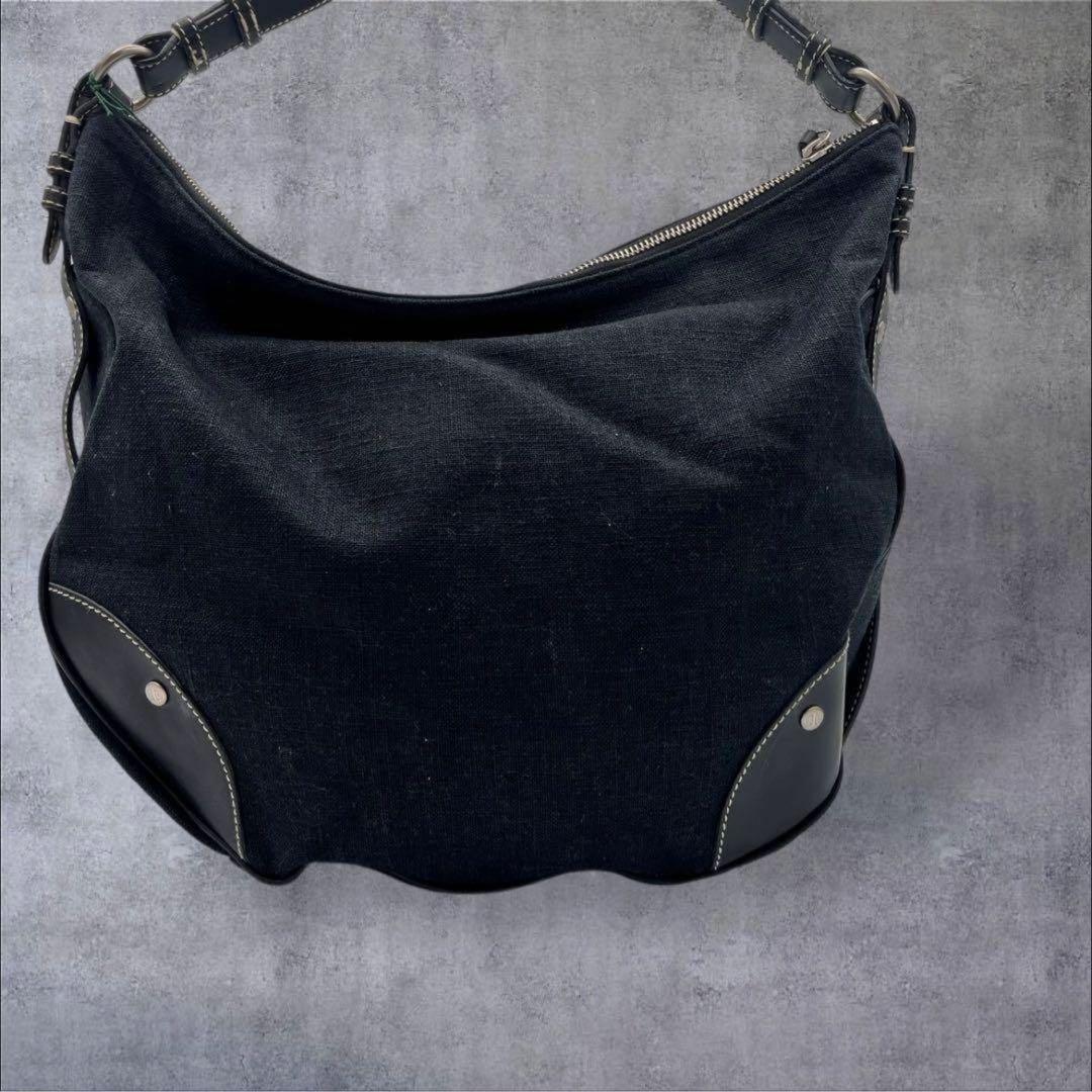 LAUREN RALPH LAUREN ワンショルダーバッグ キャンバス レザー