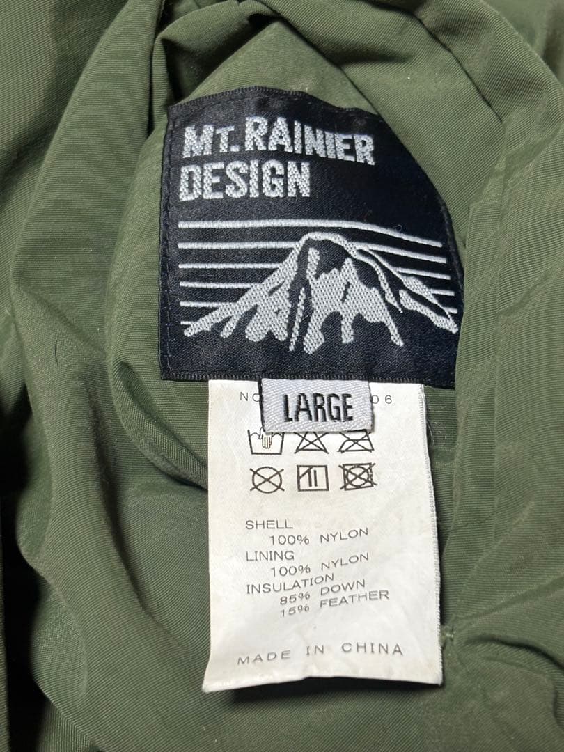売切価格早い者勝ちMt.RAINIER DESIGN リバーシブルダウン【L】