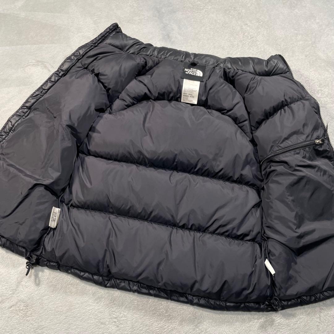 ザノースフェイス　ヌプシ　センターロゴ　ダウンベスト　ブラック　S