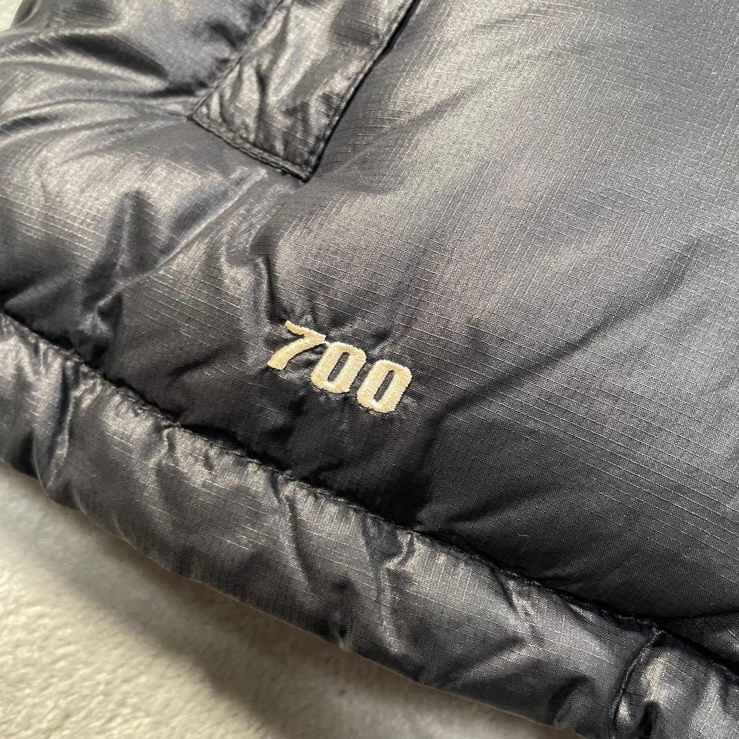 ザノースフェイス　ヌプシ　センターロゴ　ダウンベスト　ブラック　S