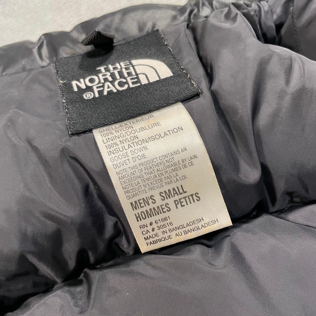 ザノースフェイス　ヌプシ　センターロゴ　ダウンベスト　ブラック　S