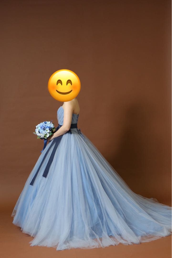 あ　チュノアウェディング　ブルー　水色　パニエ　総額177,980円