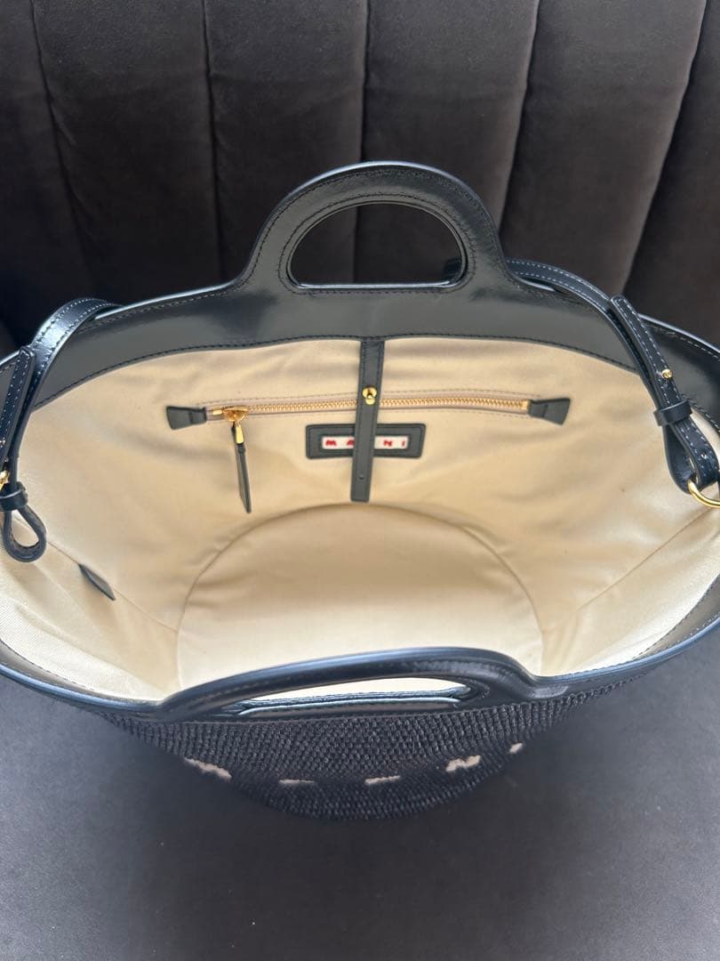 /MARNI ブラック かごバッグ/限定値下げ