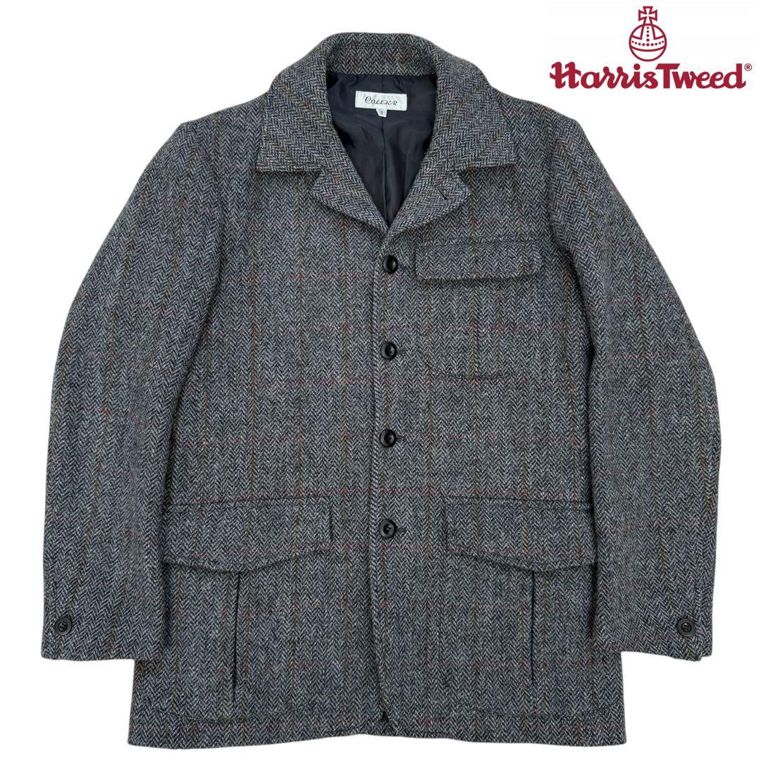 【COLLTER】ハリスツイード　ヘリンボーンカントリージャケット　ノーフォーク
