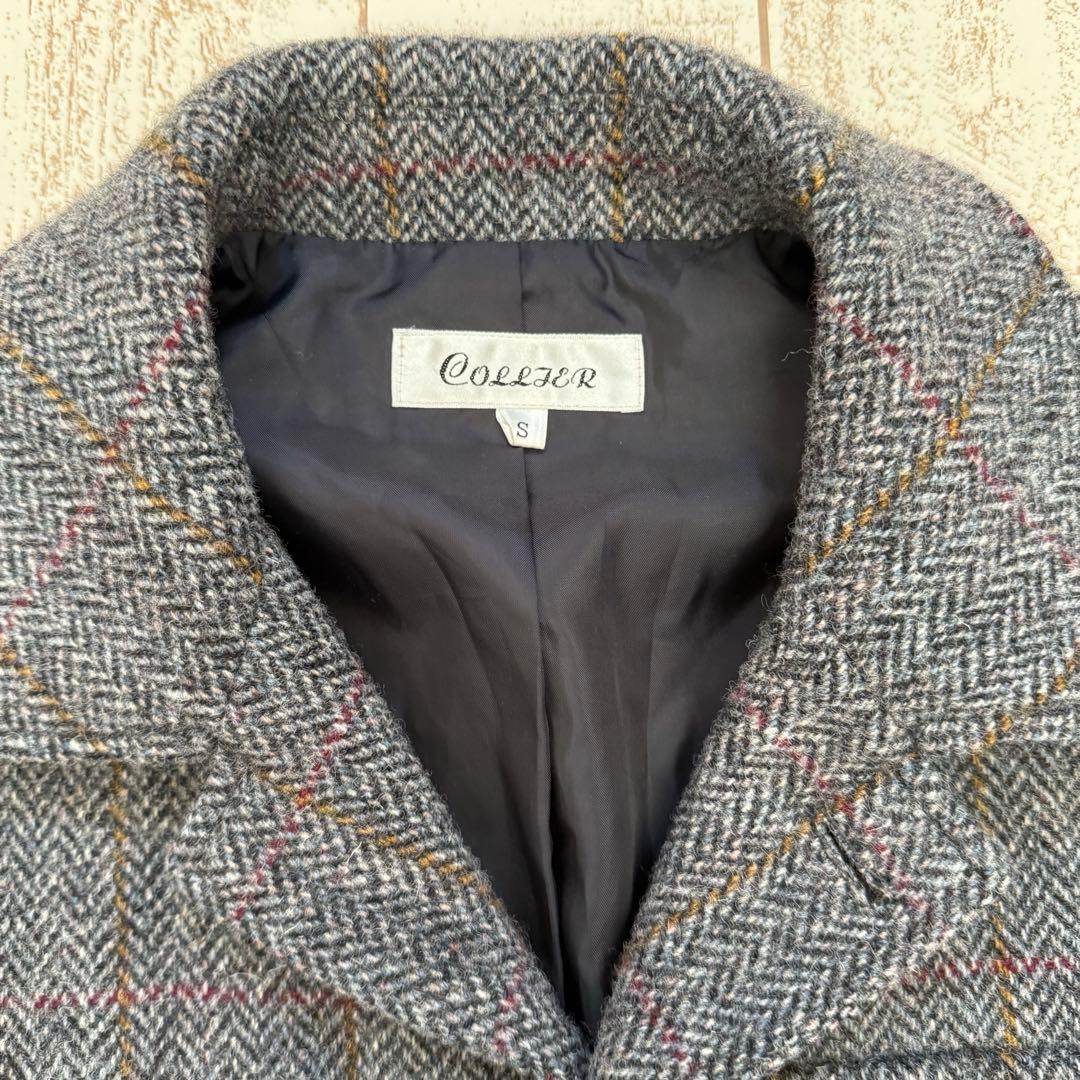 【COLLTER】ハリスツイード　ヘリンボーンカントリージャケット　ノーフォーク