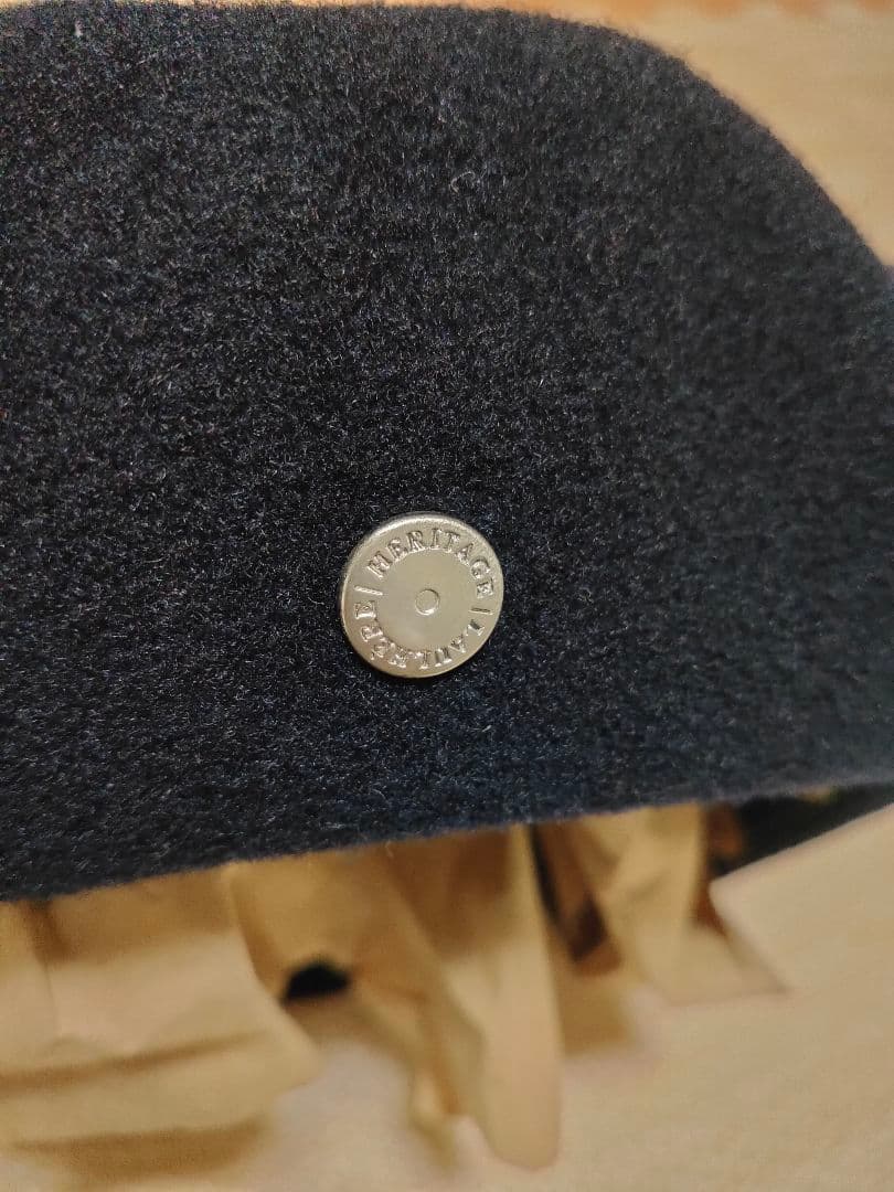 LAULHERE ロレール メンズ ベレー帽 58cm ウール 紺 新品