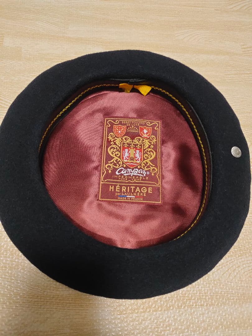 LAULHERE ロレール メンズ ベレー帽 58cm ウール 紺 新品