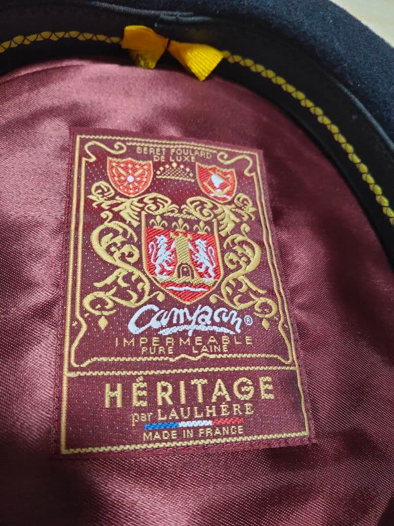 LAULHERE ロレール メンズ ベレー帽 58cm ウール 紺 新品