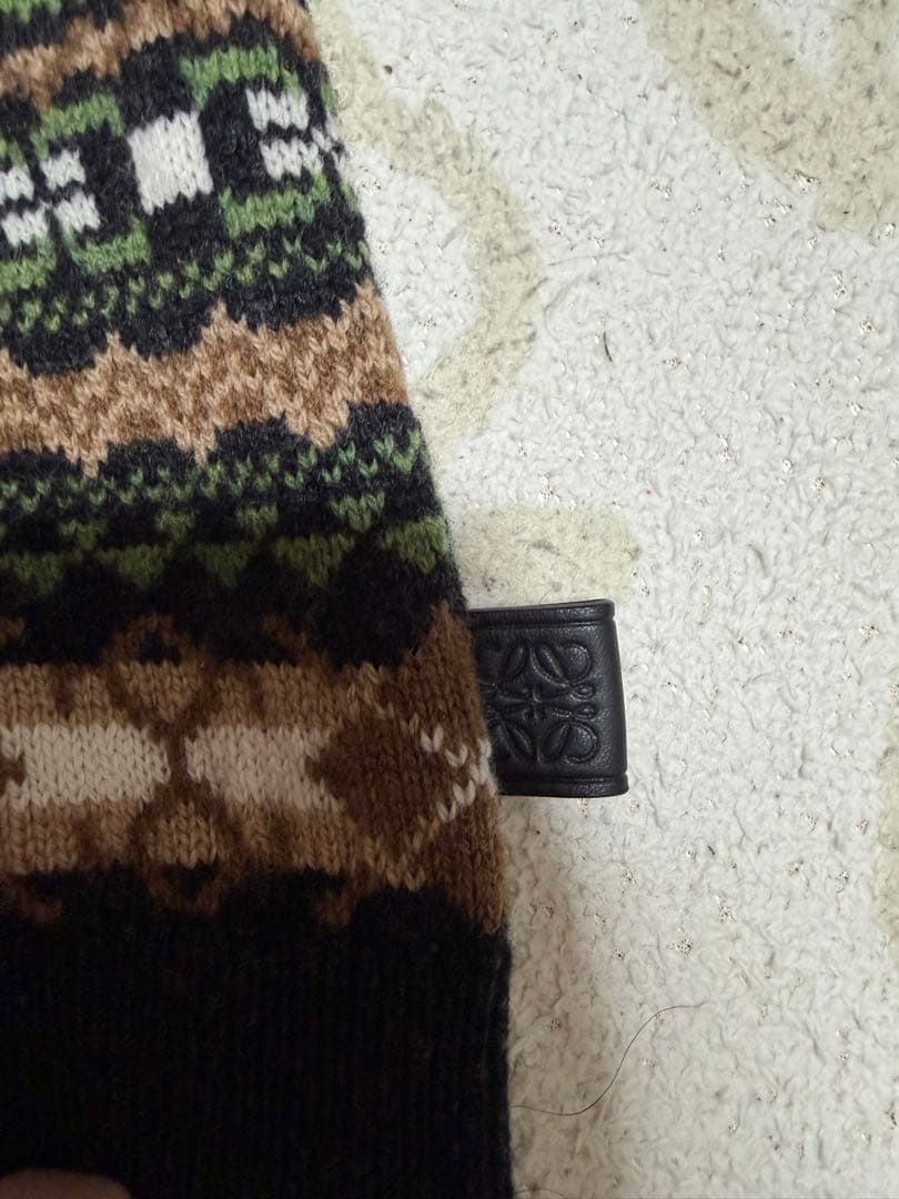 LOEWE ロエベ 総柄ニットポロ セーター M FW2024