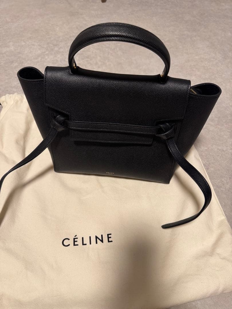 CELINE セリーヌ ベルトバッグMICRO BELT BAG マイクロ 黒